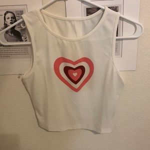 shein heart tank top